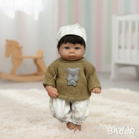 Бебе кукла 25 см с подвижни ръце и крака – идеален подарък за малките грижещи се сърца, снимка 4 - Кукли - 52930921