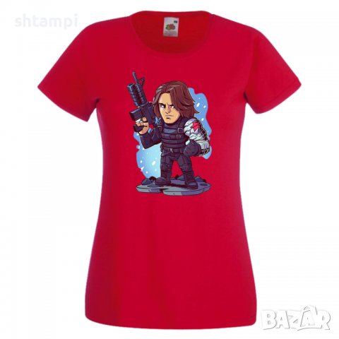 Дамска тениска Marvel Winter Soldier Игра,Изненада,Подарък,Геймър,, снимка 3 - Тениски - 36786215
