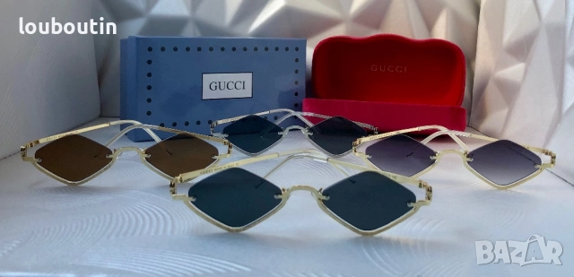 GUCCI 1:1 дамски слънчеви ромб очила 4 цвята , снимка 14 - Слънчеви и диоптрични очила - 52914951
