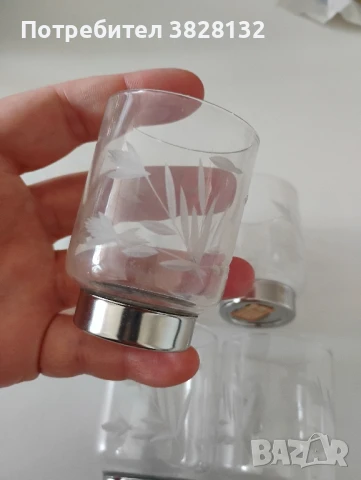 ретро чашки за ракия ръчно гравирани, снимка 5 - Колекции - 51284450
