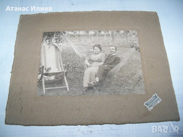Стара фотография на картон, Враца, снимка 2 - Други ценни предмети - 32783881