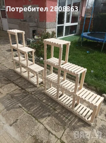 цветарник от дърво , снимка 3 - Декорация за дома - 46886436