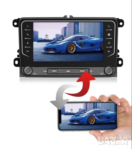 7” 2-DIN мултимедия за Volkswagen-SEAT-Skoda. Android 14, RDS, 64GB ROM, RAM 4GB DDR3 , снимка 6 - Аксесоари и консумативи - 49579981