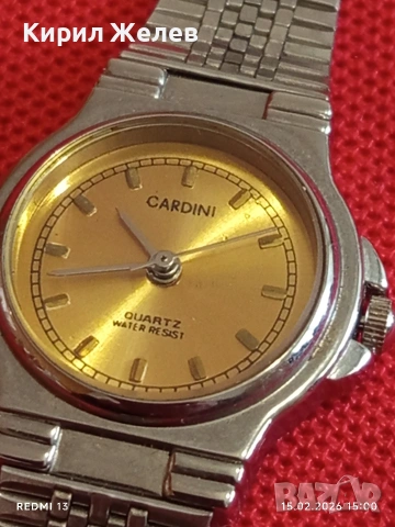 Красив стилен дамски часовник CARDINI QUARTZ JAPAN MOVT перфектно състояние 51844, снимка 7 - Дамски - 53484616