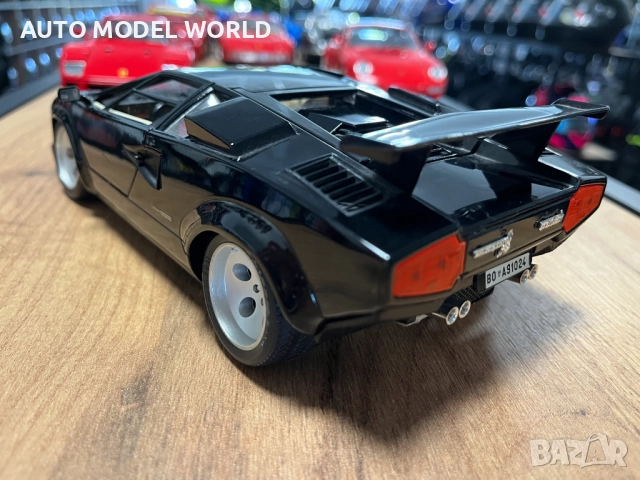 Метална колекционерска колички BBURAGO LAMBORGHINI COUNTACH 1:18, снимка 3 - Колекции - 52335137