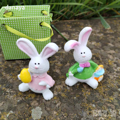 4618 Мини сувенир фигурка Зайче в подаръчна торбичка, снимка 7 - Декорация за дома - 44877277