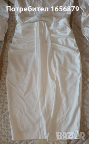 Комплект блуза и пола в бяло, снимка 2 - Комплекти - 36864302