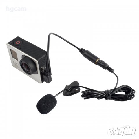 Кабел Mini USB към 3.5mm микрофон за GoPro Hero 3, Черен, снимка 4 - Чанти, стативи, аксесоари - 27878082