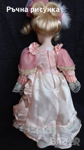 Ретро  порцеланова кукла на стойка ,винтидж 30см, снимка 11 - Антикварни и старинни предмети - 43119948