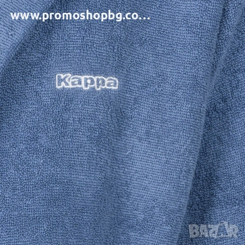 Халат за баня Kappa, 100% памук, син, S/M или L/XL, унисекс модел, снимка 2 - Други - 42165285