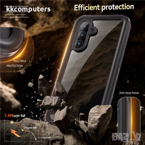 Samsung Galaxy A56 5G REDPEPPER Водоустойчив / Удароустойчив Калъф + Скрийн Протектор – Черен, IP68, снимка 5 - Калъфи, кейсове - 50797757