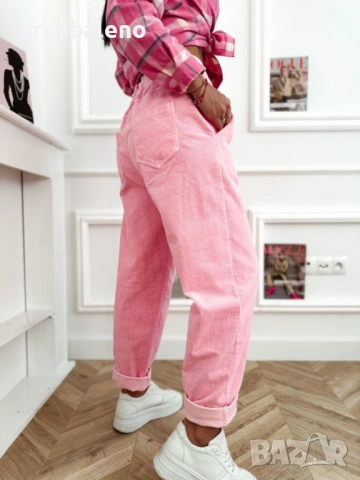 Дамски панталони от рипсено кадифе LIVANS, 5цвята , снимка 5 - Панталони - 53206315