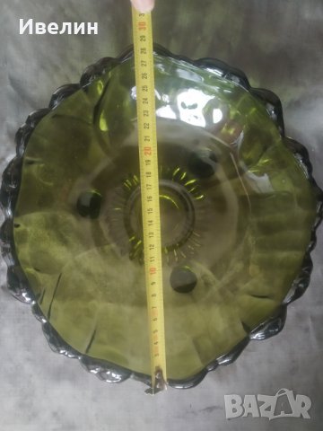 стара кристална купа,фруктиера арт деко, снимка 4 - Антикварни и старинни предмети - 32815039