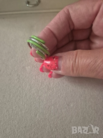 сребърен пръстен с емайл