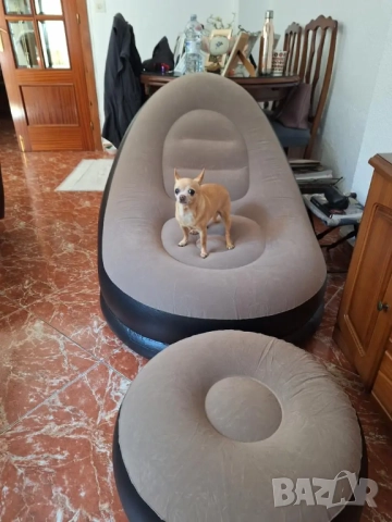 Преносимо надуваемо кресло и табуретка  