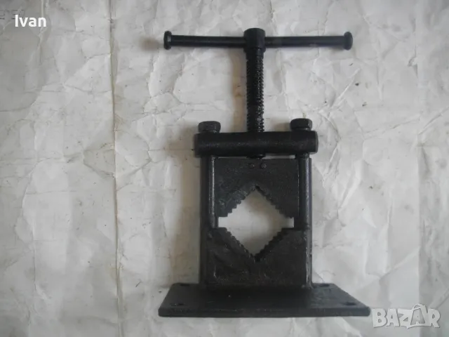 Българско СОЦ НРБ ТРЪБНО МЕНГЕМЕ до 2 цола Със стойка Масивно 6,2кг ОТЛИЧНО състояние Захват 75мм, снимка 5 - Менгемета - 47365187