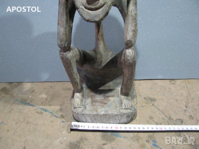  дървена статуетка африканска, снимка 2 - Антикварни и старинни предмети - 35008065