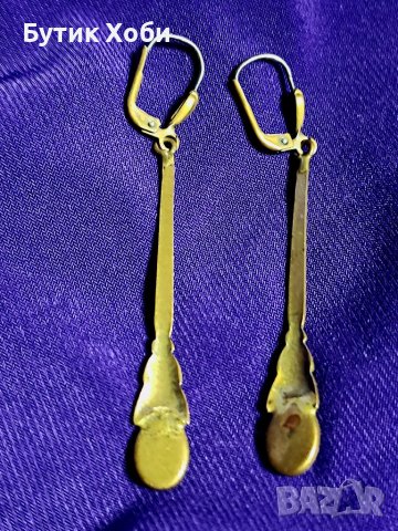 Винтидж бижута с опалитово стъкло, снимка 6 - Антикварни и старинни предмети - 39407314