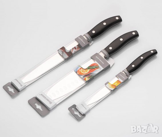 Азиатски нож Homezaza 17 сm  / Santoku, снимка 2 - Прибори за хранене, готвене и сервиране - 37922713