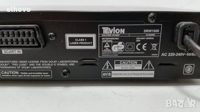 DVD Tevion DRW 1000, снимка 6 - Плейъри, домашно кино, прожектори - 28268563