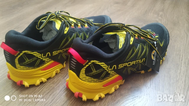 La Sportiva Bushido 3 Black/Yellow  45.5, снимка 4 - Маратонки - 50643865