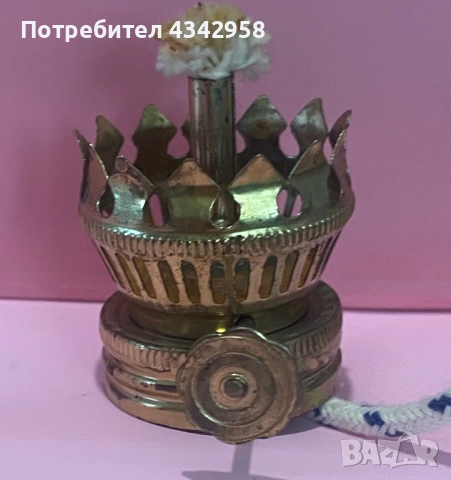 Миниатюрна маслена лампа.1960 те. Германия , снимка 9 - Антикварни и старинни предмети - 52429044