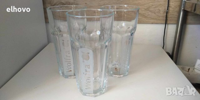Стъклени чаши за вода и безалкохолно 400мл