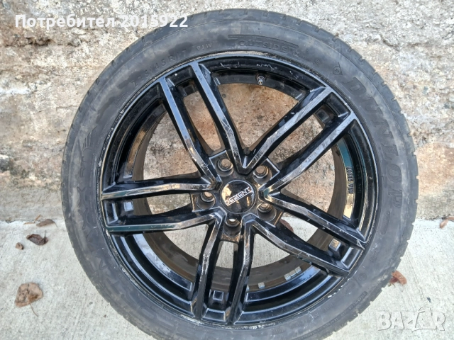 Оригинална Алуминиева джанта 17цола Dezent.5×112.за vw.passat.Golf.6.Seat.skoda., снимка 4 - Гуми и джанти - 52827391