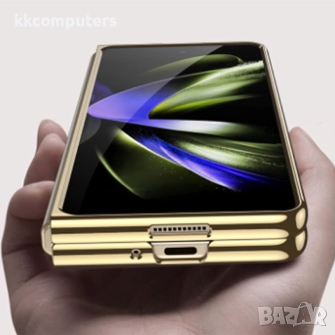 Samsung Galaxy Z Fold5 Electroplating PC Калъф и Протектор, снимка 8 - Калъфи, кейсове - 52382190