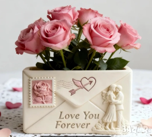 Молд кашпа пощенски плик за Свети Валентин , снимка 3 - Форми - 52832131