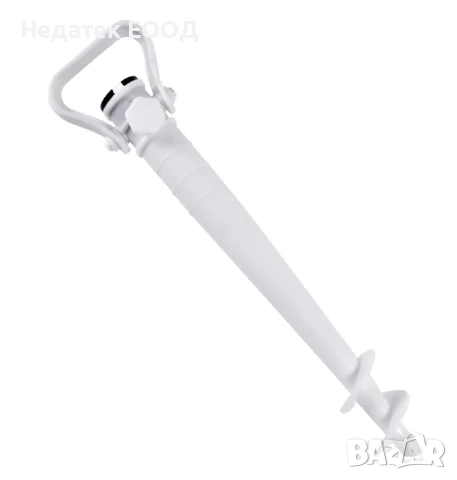 Пластмасова основа за чадър, Бял, Φ22-34, 38x4 см.