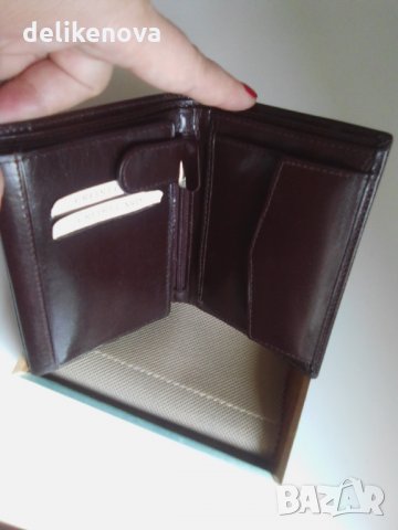 Andre. Италиански кожен портфейл с кутия, снимка 6 - Портфейли, портмонета - 33608674