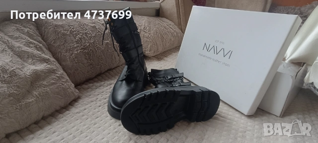 Продавам запазени ботуши с марка Navvi, снимка 2 - Дамски ботуши - 53476702