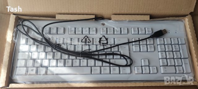 Клавиатура HP USB (Grey) B6B64AА, снимка 2 - Клавиатури и мишки - 39948026