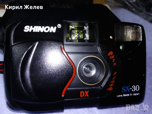 SHINON SN-30 Lens Made In Japan СТАР КОЛЕКЦИОНЕРСКИ ЛЕНТОВ ФОТОАПАРАТ ШИНОН с КАЛЪФ 17040, снимка 1 - Фотоапарати - 43496771