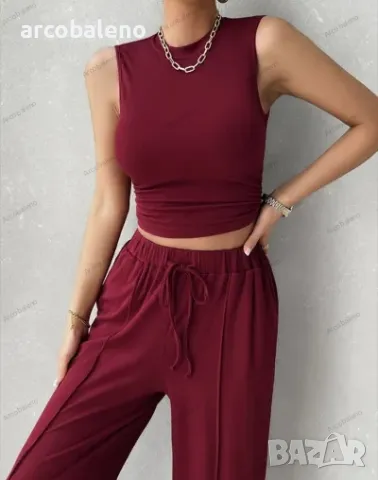 Дамски ежедневен комплект от две части, 5цвята , снимка 3 - Комплекти - 49422053