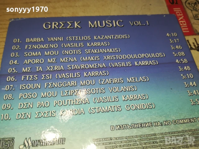 GREEK MUSIC-КУТИЯ ЗА ЦД 2707251213, снимка 17 - CD дискове - 51156108