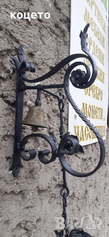 уникална камбана за порта ковано желязо, снимка 2 - Антикварни и старинни предмети - 52875925