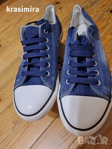 Дънкови кецове-номер 40, снимка 6 - Кецове - 51183371