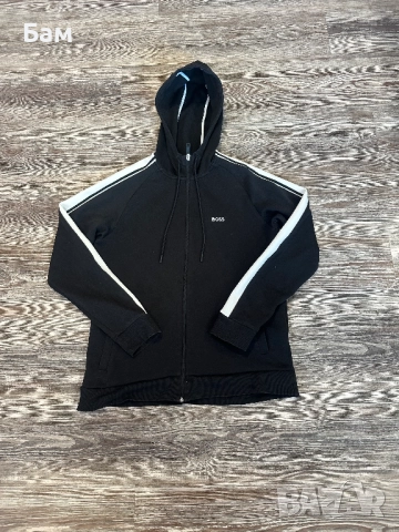 Оригинално мъжко горнище с качулка Boss размер М, снимка 2 - Суичъри - 52838812