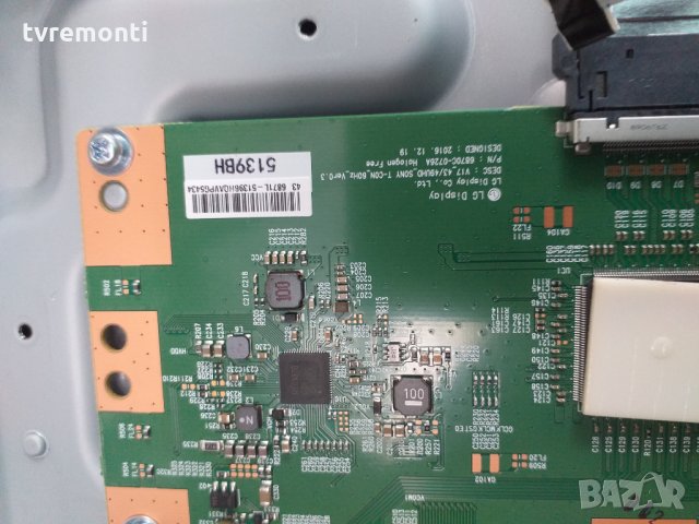 TCon BOARD LG display Co LTD MODEL V17_43/49UHD_SONY T-CON_60Hz_Ver0.3 P/N 6870C-0726A, снимка 2 - Части и Платки - 28094555