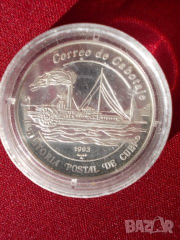Инвестиционна монета 5 песос, сребро, 1993г., снимка 2 - Нумизматика и бонистика - 12149942