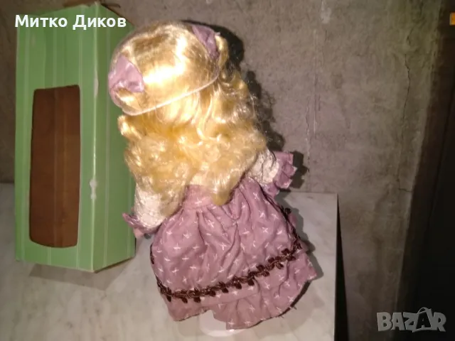 Немска порцеланова кукла от соца ГДР винтидж нова в кутия Н-305мм , снимка 5 - Кукли - 50026006