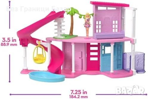 Нов Mini BarbieLand Комплект: Къща, Кукли, Самолет, Кемпер и Още играчки, снимка 3 - Други - 47384318