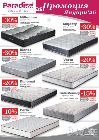 Супер промоция на матраци Тед!!!, снимка 5 - Матраци - 38749656