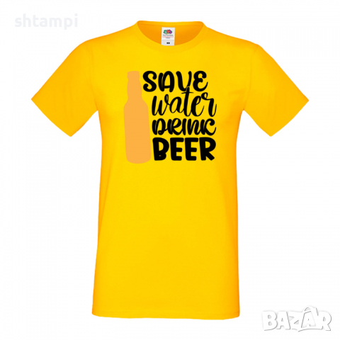 Мъжка тениска Save Water Drink Beer 5,Бира,Бирфест,Beerfest,Подарък,Изненада,Рожден Ден, снимка 9 - Тениски - 36387465