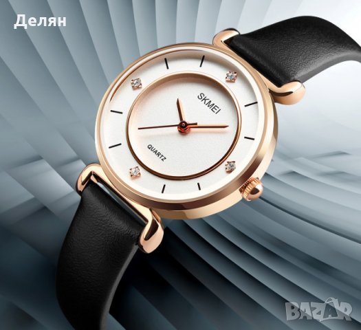 Елегантен дамски часовник, черна каишка, снимка 5 - Дамски - 27850578