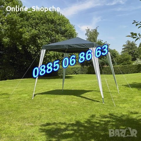 Градинска сгъваема шатра 3х3м, 3х4.5м,3х6м, страници, платнище, покрив, снимка 4 - Градински мебели, декорация  - 51235037