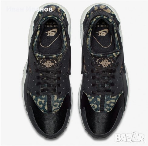 маратонки  Nike Air Huarache  Leopard Print  номер 37,5-38, снимка 3 - Маратонки - 39773789