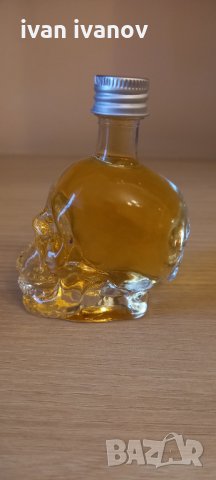 Стъклена бутилка череп, снимка 4 - Декорация за дома - 33432239